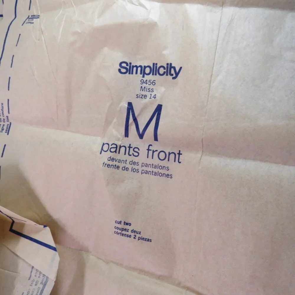 Simplicity 9456 Clothing Pattern Size 14 Dress, Pants straight leg